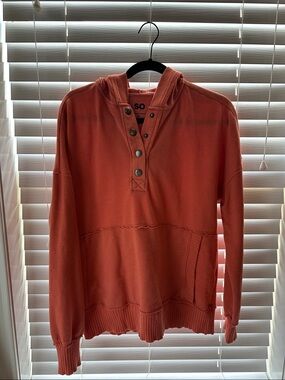 SO Men’s Coral Zip-Placket Hooded Sweater